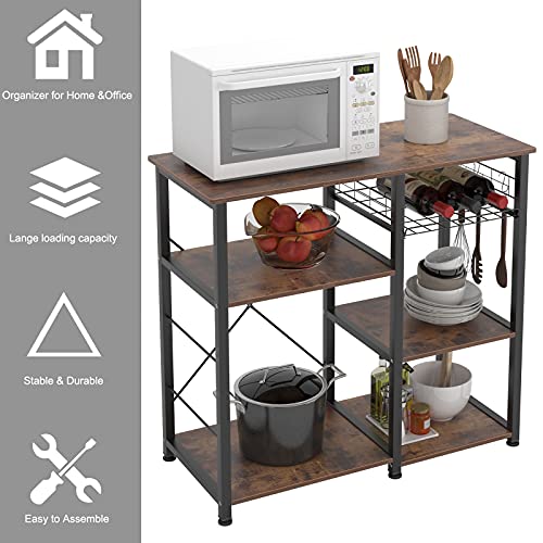 Miniatura 4 de Soges Estante De Cocina Estante De Horno Microondas, Multi-Función Utensilios De Cocina Estantes De Almacenamiento,W5s-Fg