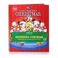 KOB9101 All I Want for Christmas Disney Recordable Storybook Special Hallmark Edition Hard Cover Book B00CIITPNA Book Cover