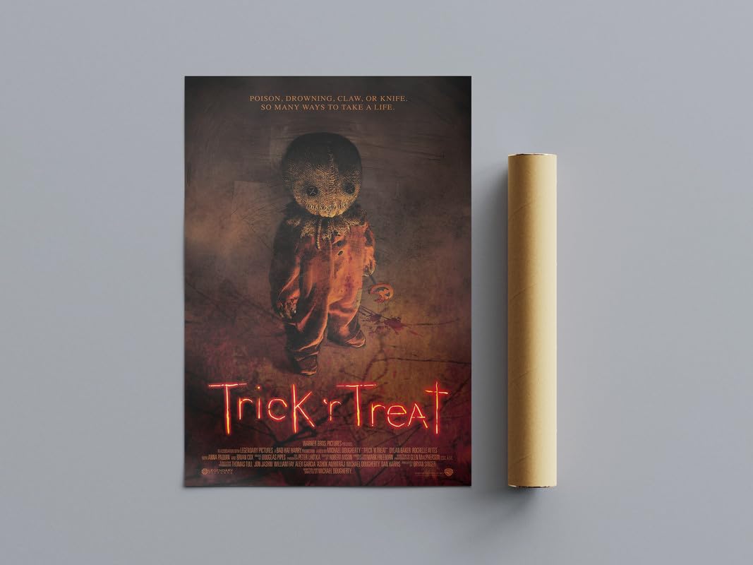 All Tme Great Horror Movie Posters Trick R Treat Wall Art (A4 Size 21cmx29.7cm)