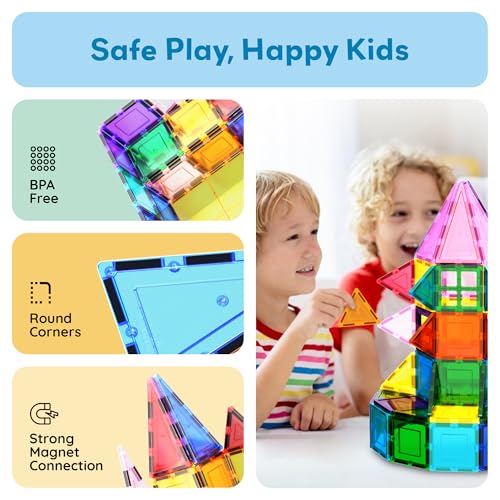 PicassoTiles 101-Piece Magnetic Building Set with Car & Bag — view 6