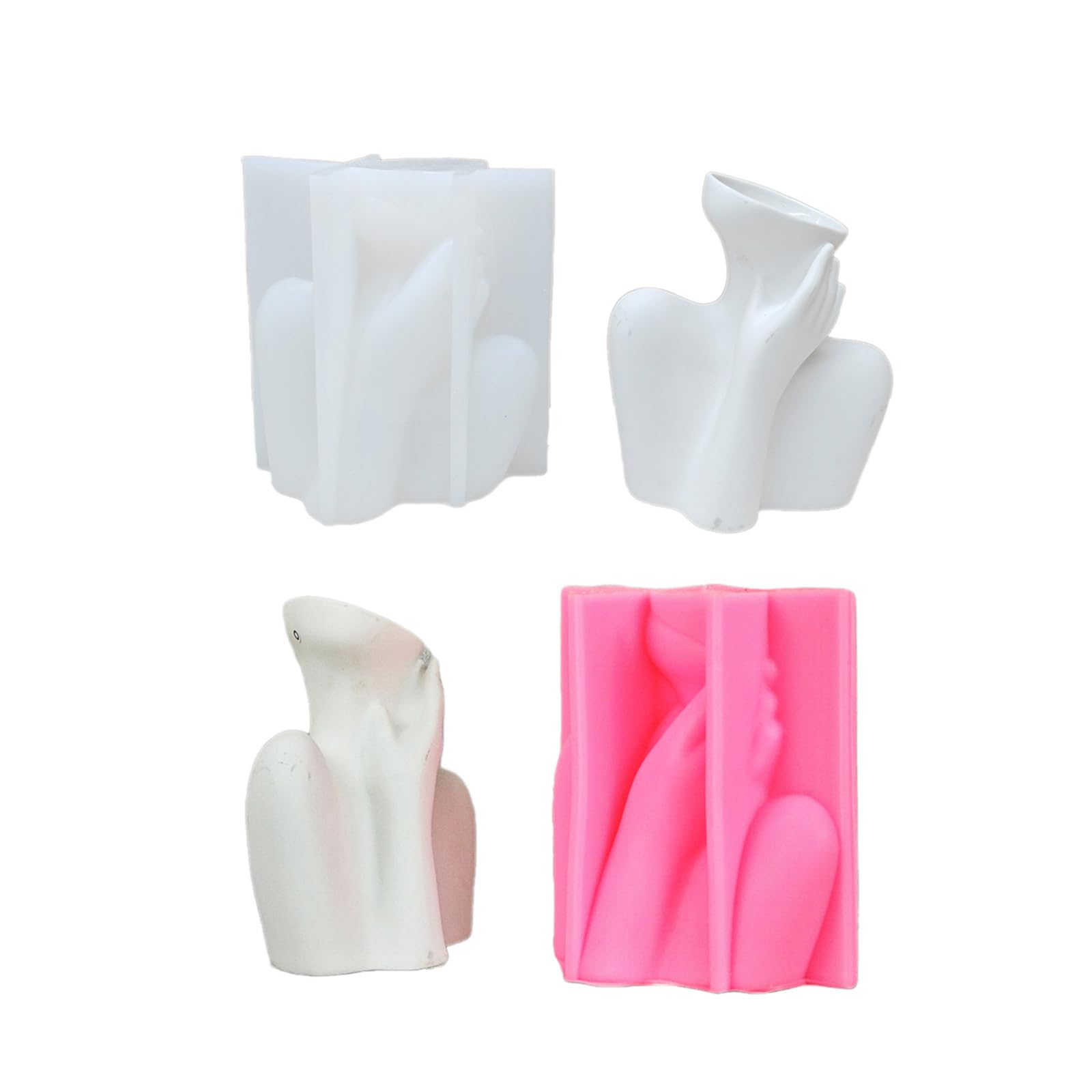 Creativo silicone umano per vasi di fiori stampo vaso cemento cemento resina epossidica colata strumento fai da te artigianato giardino
