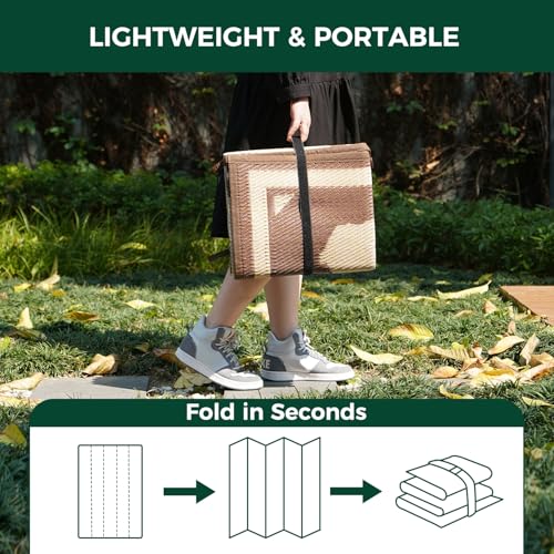 Image of FXW Rollick Dog Playpen with RV Rug for RV Camping, 32 inch H, 16 Panels