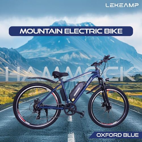 Image of Hammock Electric Bike | 27.5 inch Tyres x 2.10 inch Width | 25 km /h Speed | 250W Motor | Disc Brakes | 5-Level Pedal Assist | 10.4Ah NMC Detachable Battery | Spring Front Suspension | Oxford Blue
