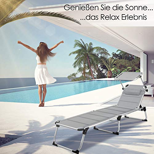 KESSER® Lettino da sole SUN con tettuccio