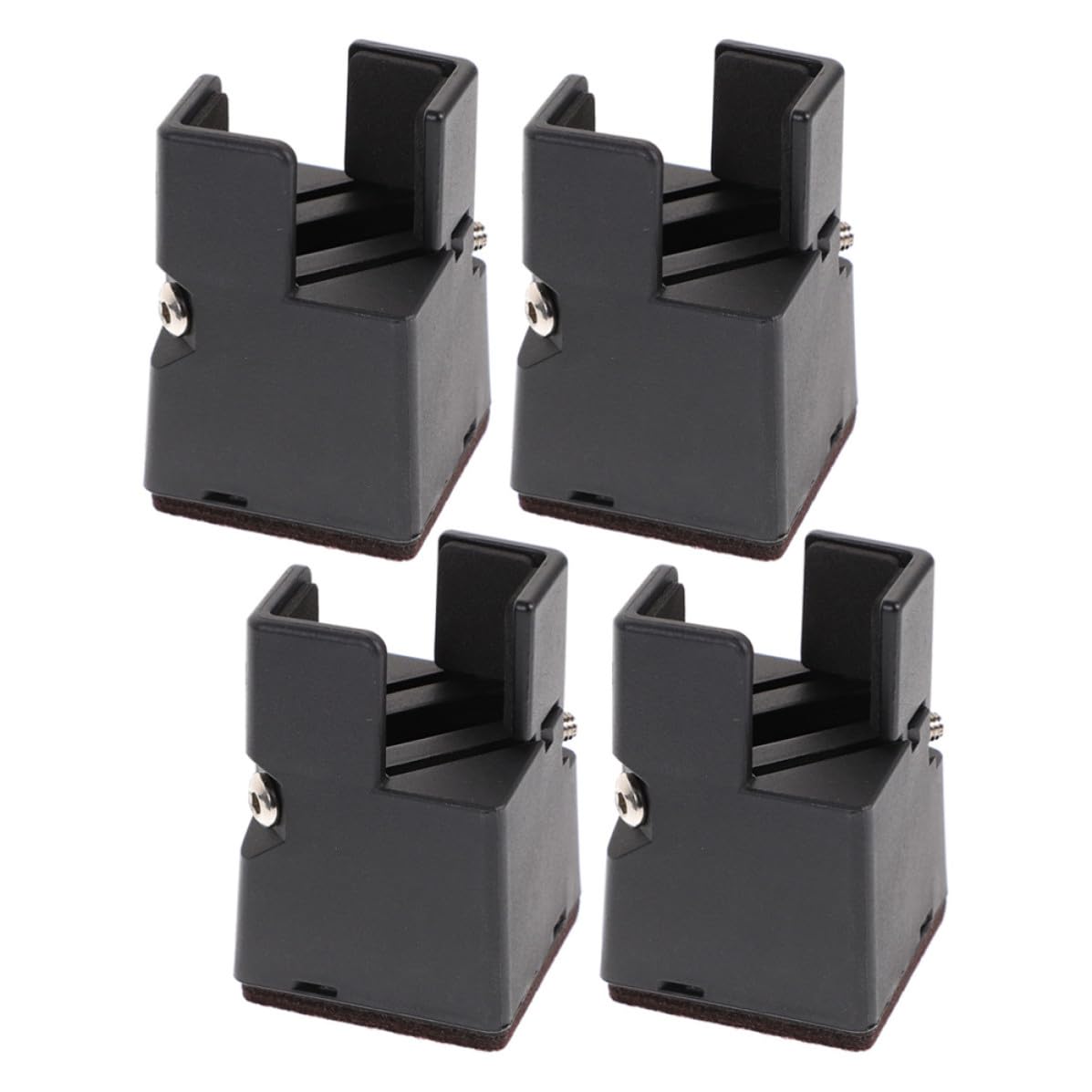 Rehausseurs de lit réglables UPKOCH avec pince de serrage en acier et ABS 4pcs