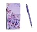 Produktbild Toucasa Hülle für Sony Xperia XZ1,Brieftasche PU Leder Flip [Durable Colourful Painting] Case Handytasche Klapphülle für Sony Xperia XZ1 (Schmetterling)