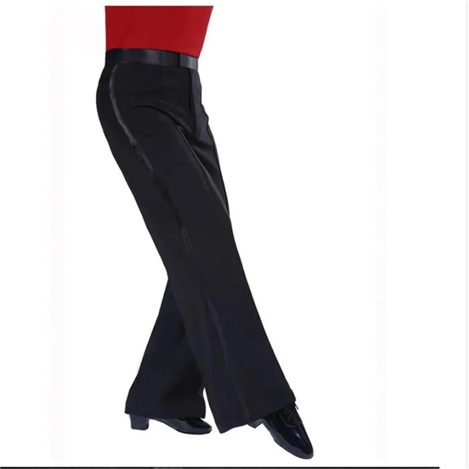 Latein Tanzhosen for Herren Hosen for Lateinamerikanische Tänze Jungen, Gesellschaftstanz for, Cha Cha/Rumba/Samba(18 Waist 62CM)