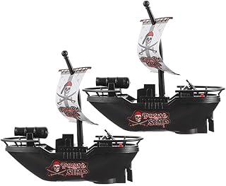 Totority 2pcs Electric Pirate Ship Beach Toys Summer Toys Summer Gifts Toy Ship Model Pirate Boat Beach Pirate Toy Educational Playthings Funny Bath Toy Electric Pirate Boat Toy Taste