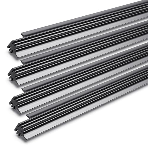 Wiper Blade Refill, 30 Inches Adjustable Size 8 mm Fit for GMC Sierra 2007-2018 Original Equipment Replacement Windshield Wiper Refills 4 Pcs