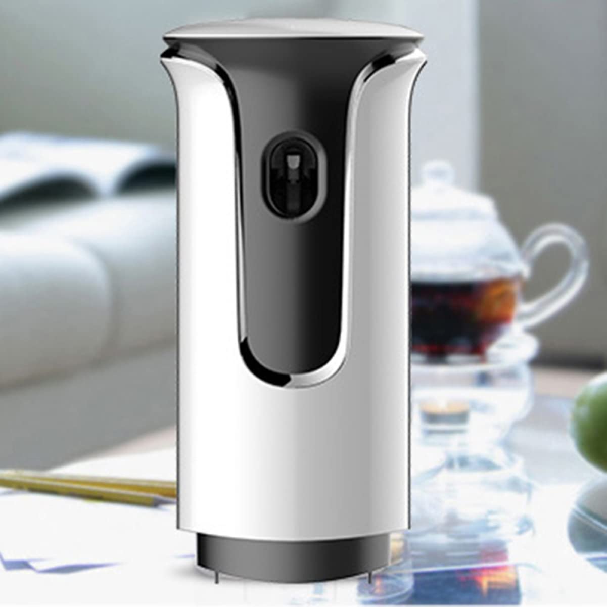 Healeved Erogatore Automatico di Fragranze Aerosol ABS, Montaggio a Parete | Hotel e Toilette, Capacità Aumentata, Nero o Bianco, Alta Efficienza, Funzionamento a Sensore di Luce