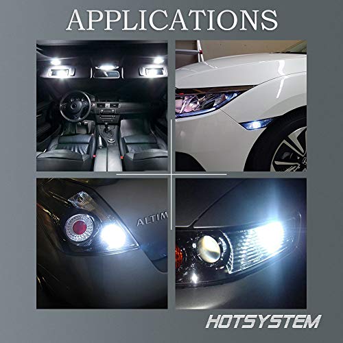 HOTSYSTEM 1157 LED Light Bulbs DC12V BAY15D 2357 P21/5W 18-5050 SMD for Car RV SUV Camper Trailer Trunk Interior Reversing Backup Tail Turn Signal Corner Parking Side Marker Lights(White,Pack of 2)