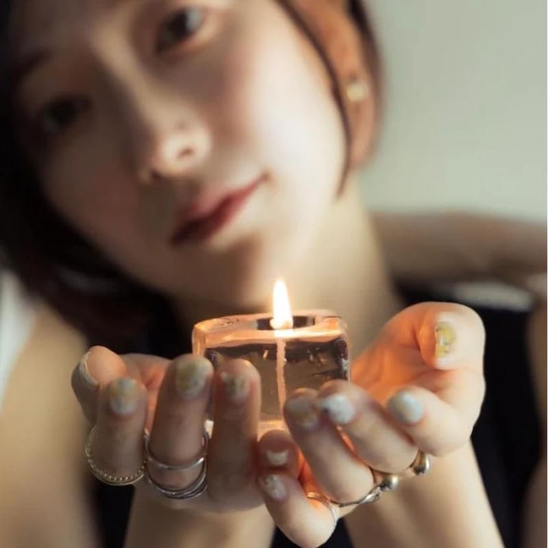 キャンドル、シェラ、雪峰 グラスオイルランプ キャンドルシルエット Glass oil lamp taper