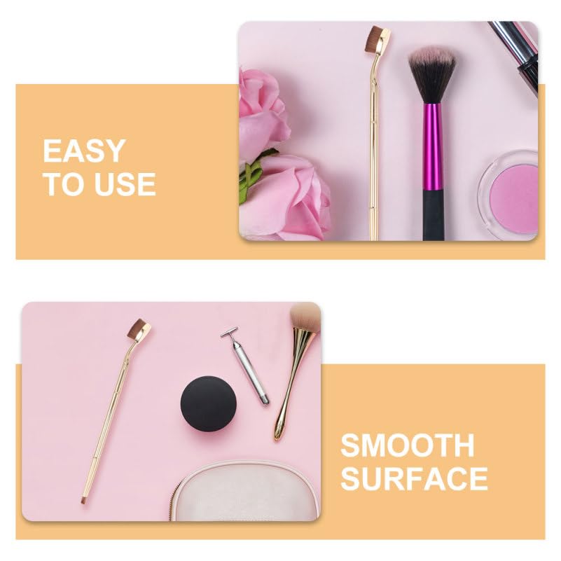 BESTYASH 4 Pcs Double-Ended Concealer Brush Set for under Eye and Face Makeup Angled and Dual-Sided Makeup Brushes with Ergonomic Golden Handles Portable Cosmetic Tools for Women