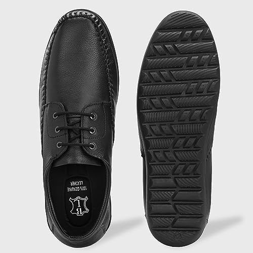 Image of Blue Leather by Centrino Genuine Leather Men Formal Shoe | Cushioned Insole | Stylish lace up | Durable & Leather Crafted | Elegant Premium Leather | Perfect Office Wear & Formal Dress for Men (3921)