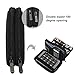ProCase Travel Gadget Organizer Bag, Portable Tech Gear Electronics Accessories Storage Carrying Pouch for Cords USB Cables SD Cards MP3 Player Hard Drive Power Bank -Black