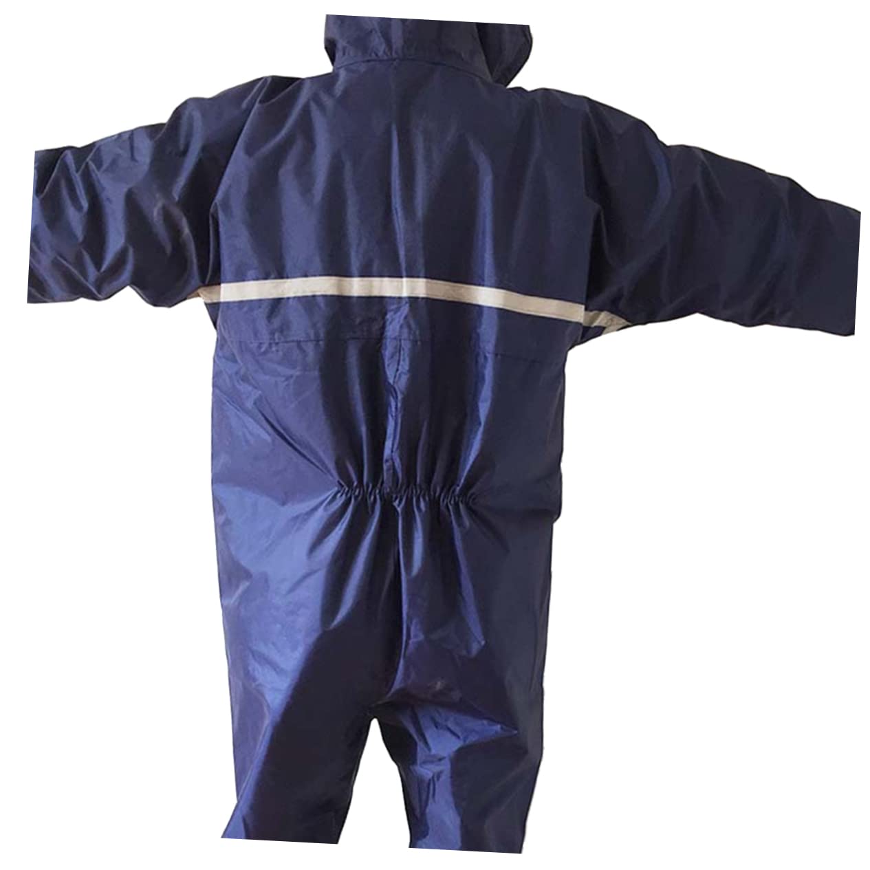 Healvian 1pezzi Giacca Antistatica e Antipioggia per Abiti da Lavoro Professionali Cappotto Monopezzo da Lavoro Uniforme con Berretto Resistente