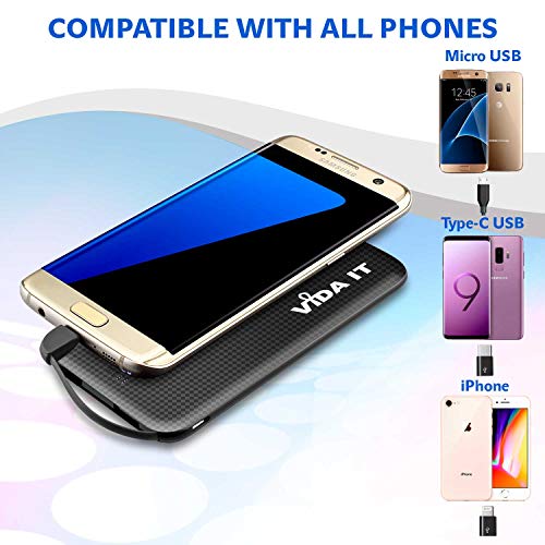 Vida IT Power Bank Slim per Giubbotto Giacca Gilet...