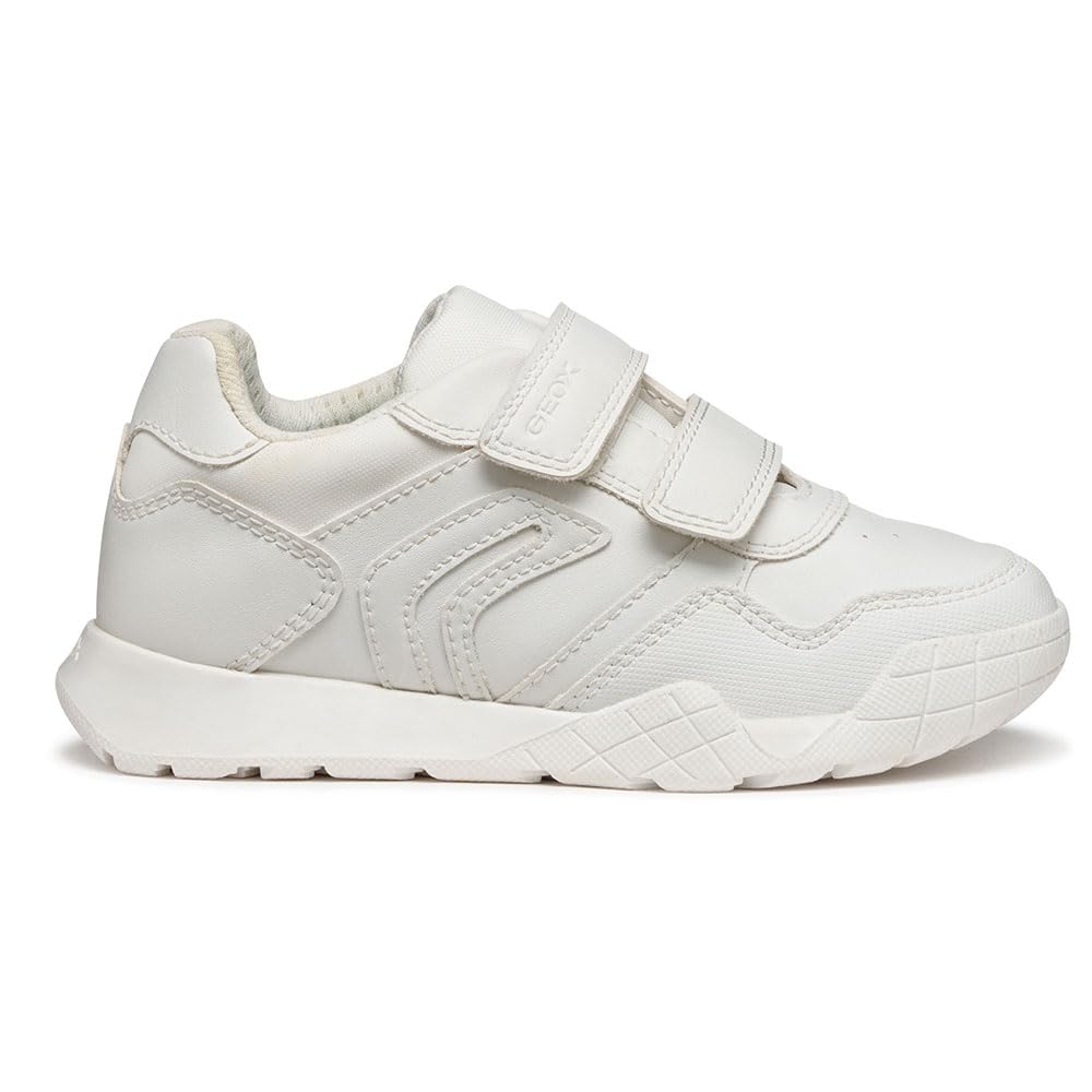 Geox Junior J Rann-E Boy Sneakers, White, 28 EU