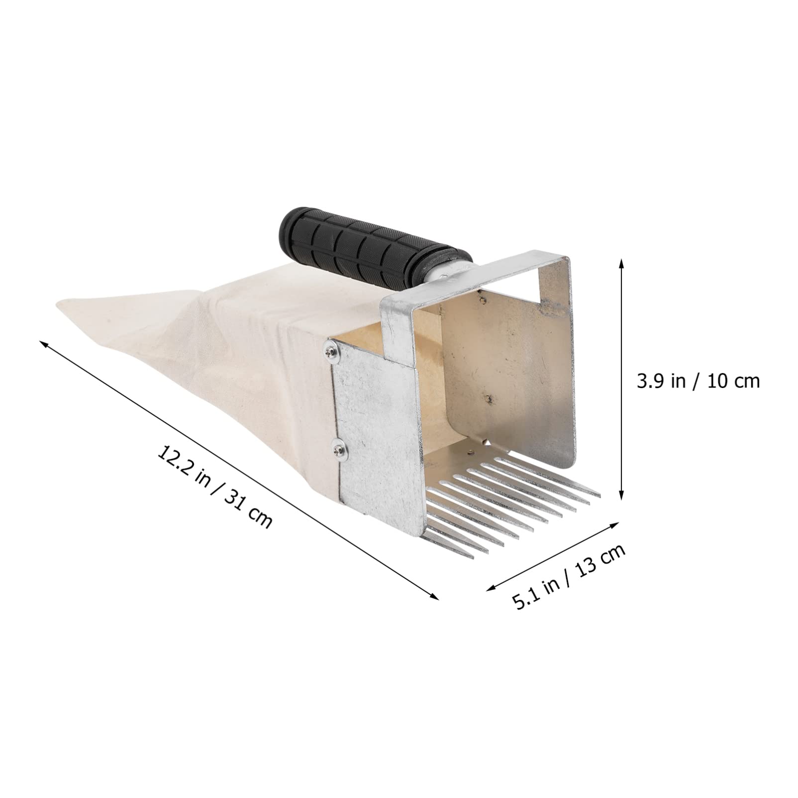 Happyyami Raccoglitore Di Mirtilli Portatile Con Manico Attrezzo Per Raccolta Con Combinazione Di Rastrello Per Bacche Utile e Pratico Per Giardinaggio e Raccolta Di Piccole Frutte