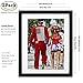 Picture Frame 2pack 11x14 inch Black,Anti-Corrosion Wood Photo Frame 4-side Painted with Modelling Effect Mat,Table Top & Wall Mounting Available - Hanging Hardware Included