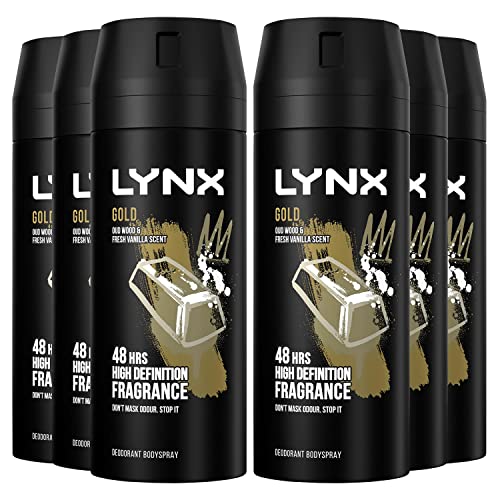 Lynx Gold Bodyspray 6er Pack