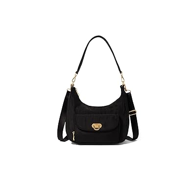 Baggallini Coastal Flip Lock Half Moon Bag Cross Body Women