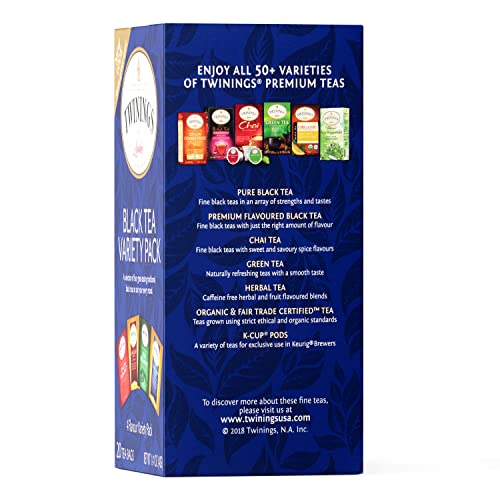 Twinings Tea, Tea,Variety Pack 20 Bag #TOP6