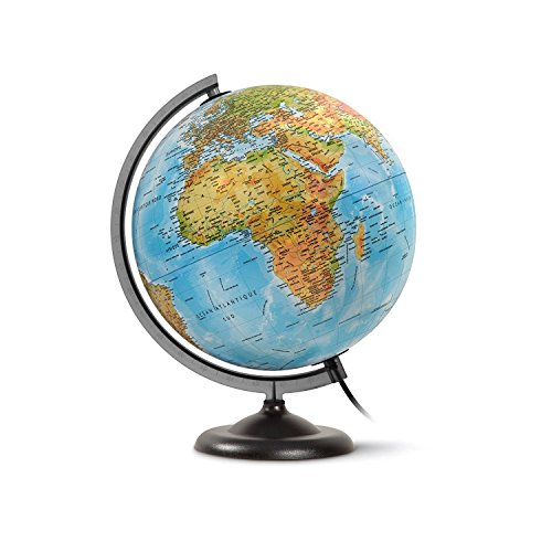 Globe terrestre lumineux GLOB'N'Kit JPC Diam 30 cm pour bureau