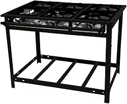 Fogão Industrial Venâncio com 6 bocas de Bocas de Ferro Alta Pressão Vap6