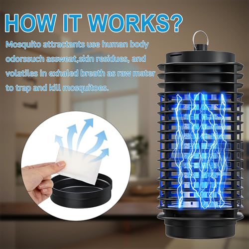 Image of 4 Mosquito Attractant Bait Refill Cartridge for Bug Zapper, Compatible Trap | Flying Biting Cartridge Control | Increase Insect Catch Rates