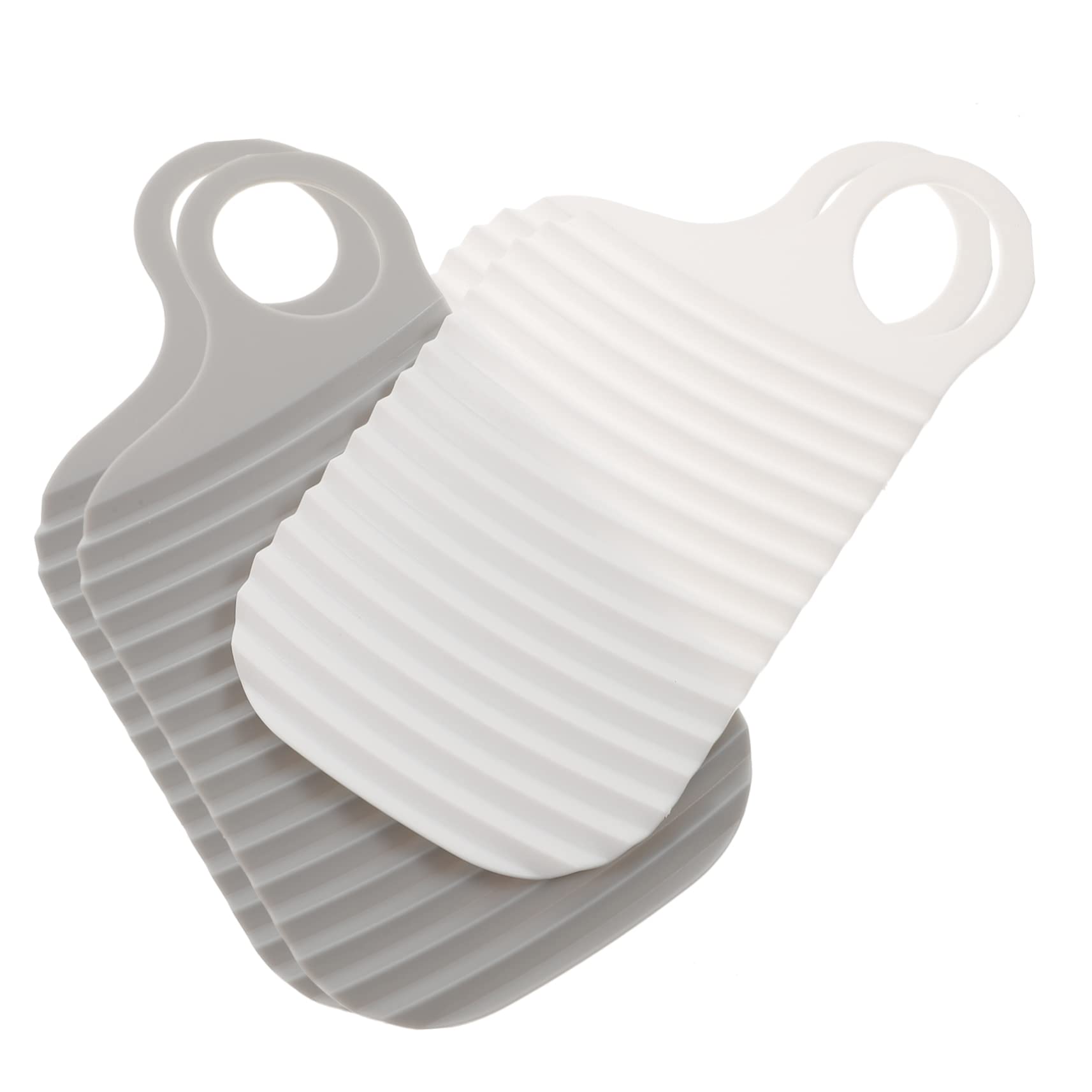 minkissy 4pcs Travel Washboard Scrubbing Board Portable Washboard Durable Washboard Small Washing Boards Travel Scrub Boards Washboard Instrument Journey Shirt Pe Clean Child Frosted Board