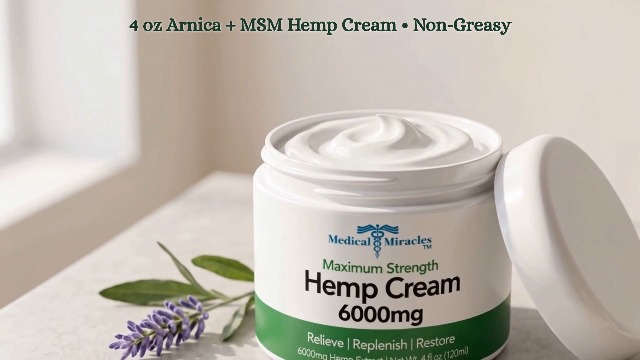 Amazon.com : Medical Miracles Hemp Cream 1000mg, 4 oz – Topical