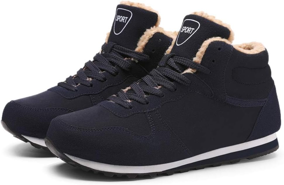 [Asifn] メンズ スノーブーツ 冬 暖かい ファーライニング アンクルブーツ スニーカー 防水 アウトドアシューズ 滑り止め