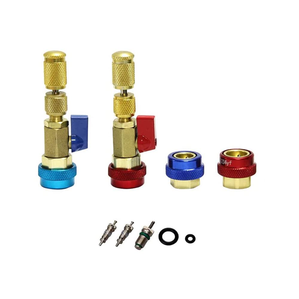 Riloer R134 R1234YF Kit di strumenti per la rimozione del nucleo della valvola dell'aria, adatto per refrigeranti condizionatori d'aria R134 e R1234YF