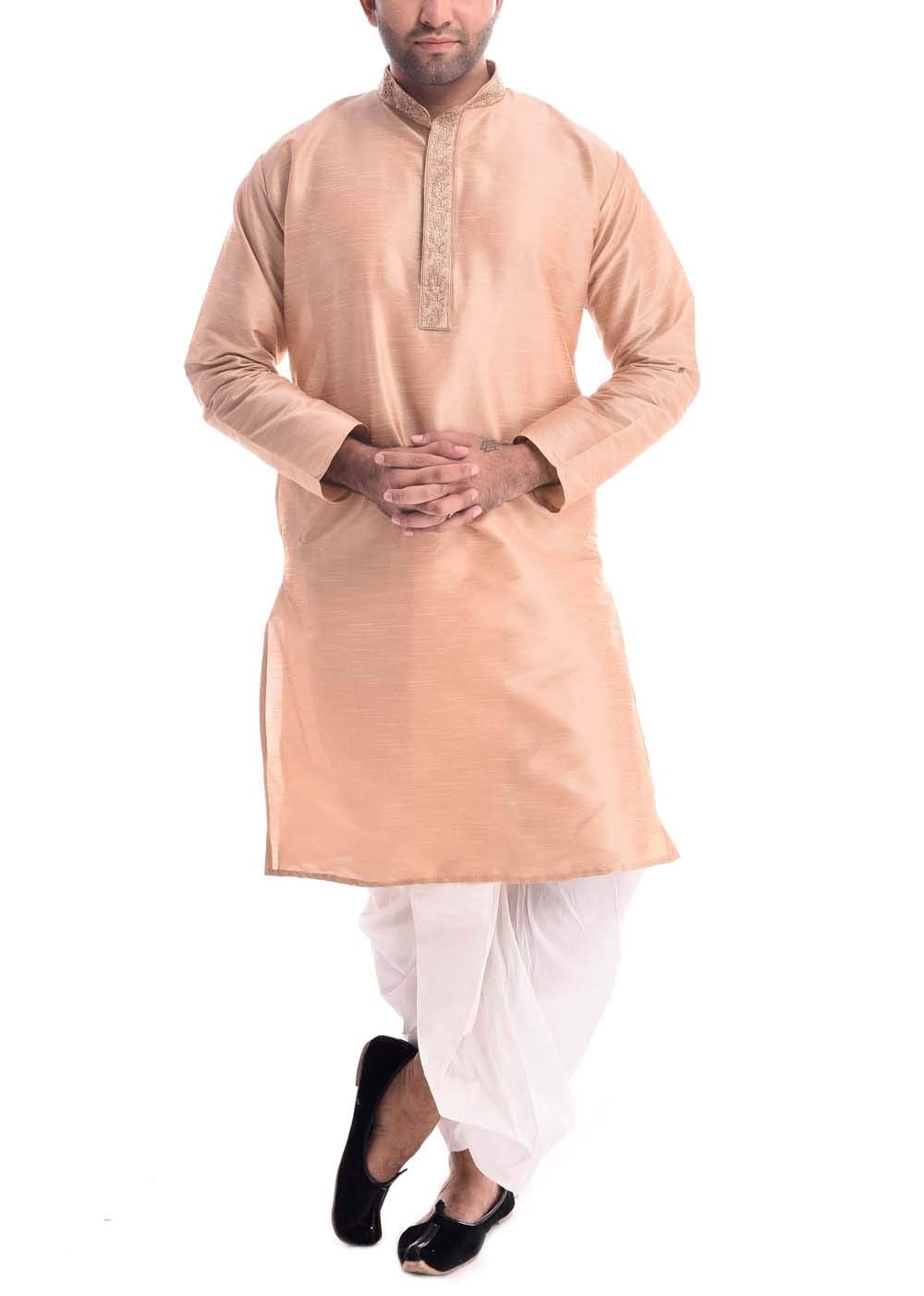 royal kurta Silk Embroidered Kurta Dhoti Set-picture-44