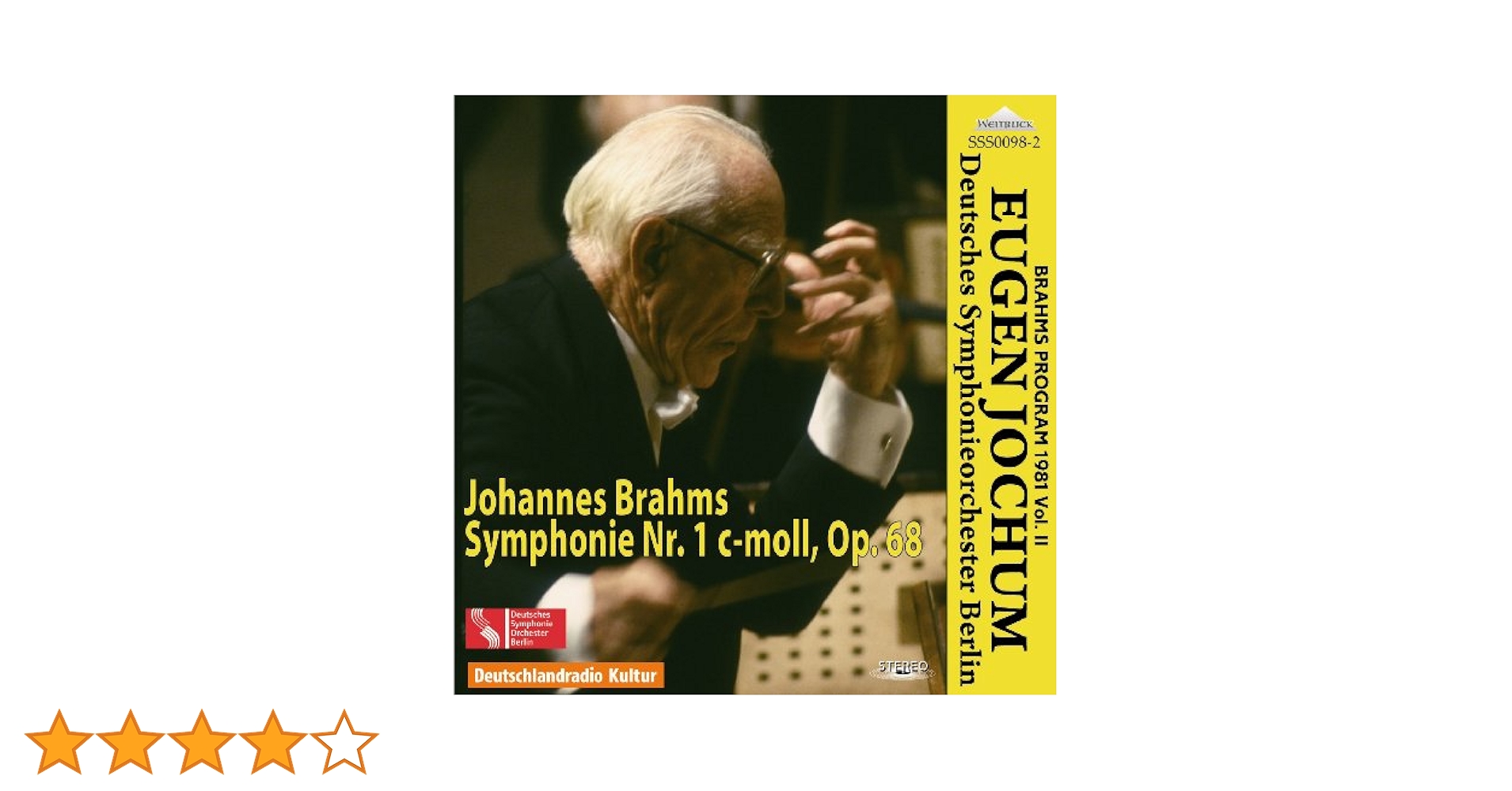 独Telefunken　ブラームス 交響曲第１番　ヨッフム　ベルリンフィル 独Telefunken ブラームス 交響曲第1番 ヨッフム ベルリンフィル