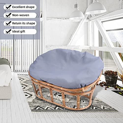 Double Papasan Chair Cushion Covers Only, Outdoor Indoor Cushion Waterproof Slipcover For Double Papasan Wicker Egg Chair, Internally Fixed Removable Zippered Papasan Chair Cushion Cover (Navy Blue) #TOP2