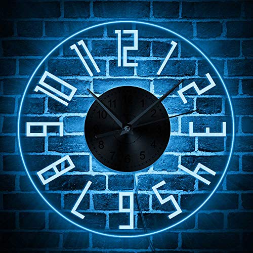 Reloj digital moderno con números grandes y luz LED miniatura 3