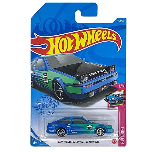 Hot Wheels Toyota AE86 Sprinter Trueno Azul 1:64 miniatura 1