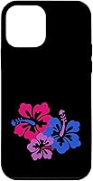 Vista 15 de Funda para iPhone 13 Pro Bisexual Bi Pride Sutil Hibiscus Flower Hawaii LGBT LGBTQ
