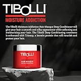 TIBOLLI Moisture Addiction Deep Conditioning Masque (17,6 Fl oz / 500g) Nawilżająca, wygładzająca kuracja keratynowa do włosów farbowanych, suchych, zniszczonych i pozbawionych blasku