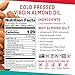 Octonuts Cold Pressed Almond Oil, 8 ounce, Made with California Almonds, Plant-based, Keto, Paleo Friendly, Vegan, Gluten Free (Almond, 1- Pack)