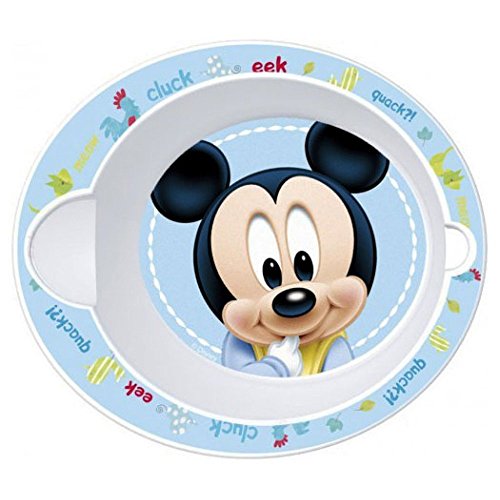 Bébé assiette à soupe micro-onde Disney Mickey Diam. 16cm bol ovale * NEUF *