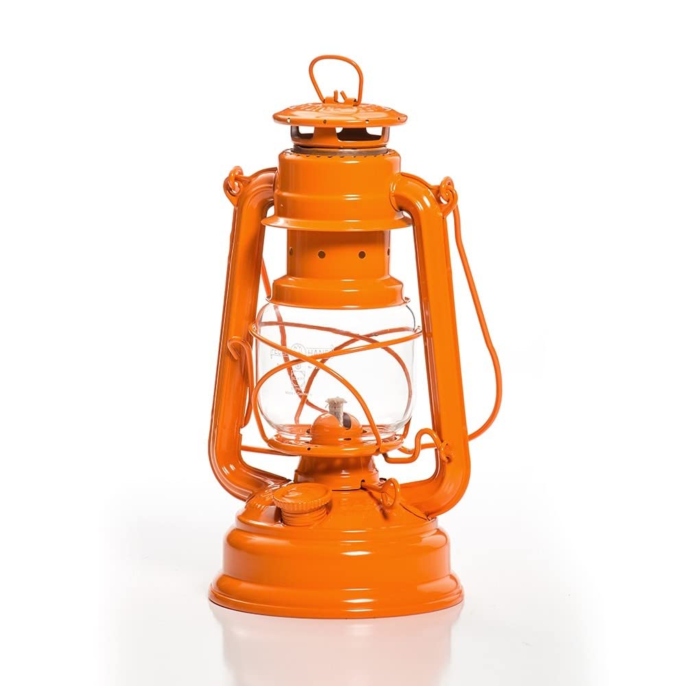 Feuerhand Galvanized Lantern - Pastel Orange
