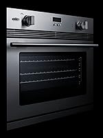 Vista 4 de Summit Appliance SGWOGD30 Horno de pared de gas de acero inoxidable de 30 pulgadas con kit de conversión LP incluido, encendido electrónico, ventana