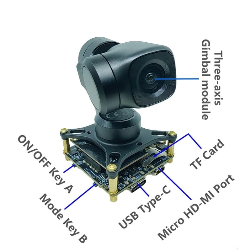Compatible para Gimbal Módulo cámara PTZ estabilización 3-ejes