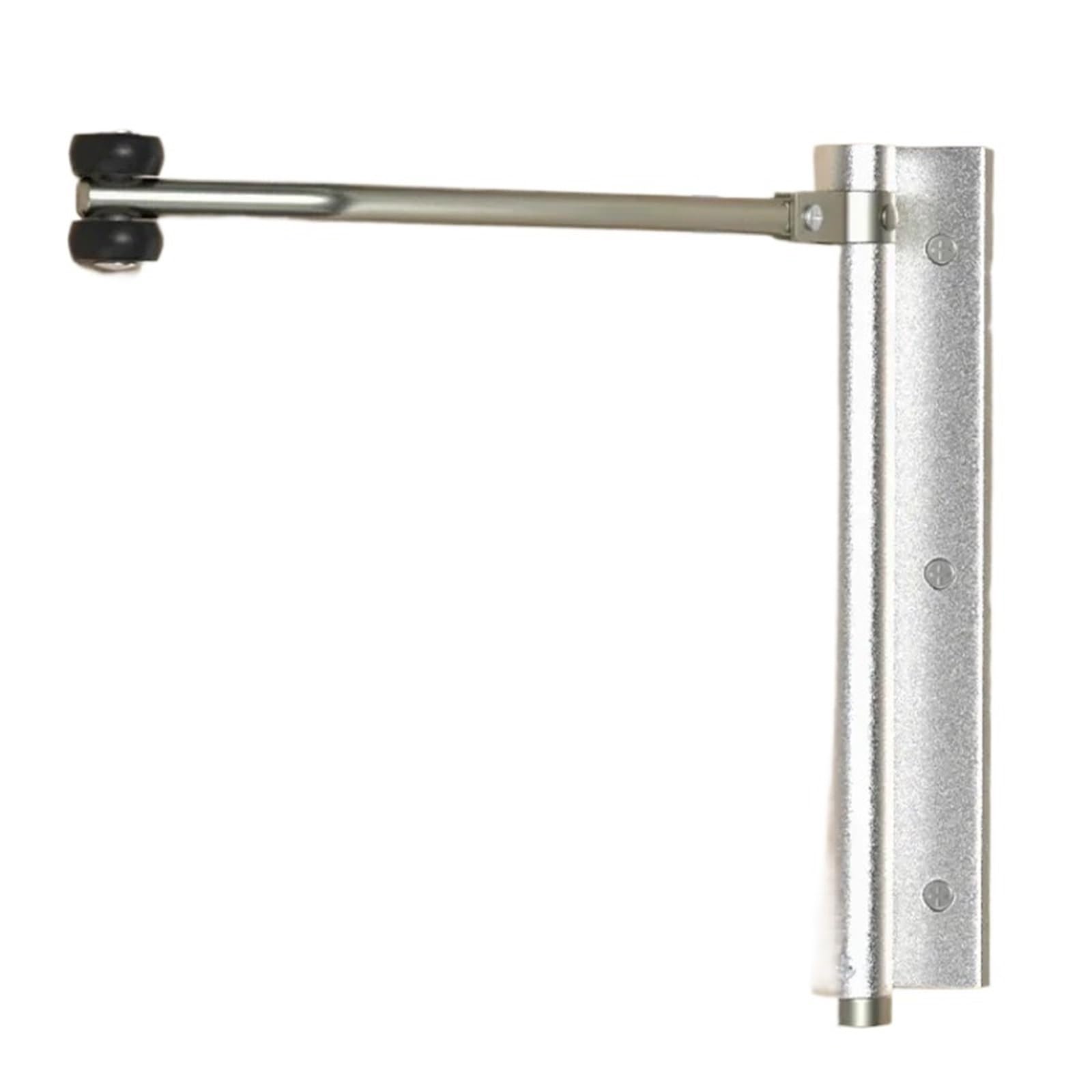 Chiudiporta automatico in lega di alluminio da 2 pezzi invisibile for porta for uso domestico Cerniera a molla con ritorno Per Porte(Black)