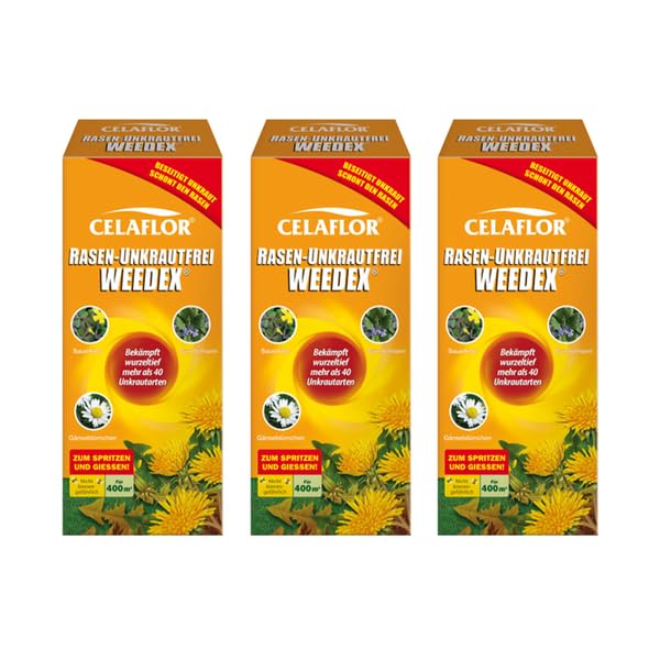 CELAFLOR Rasen-Unkrautfrei Weedex 1,2 l - sehr breites Wirkungsspektrum - sehr gute Rasenverträglichkeit