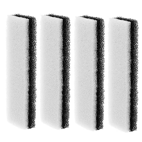 EMSea 4PCS Cat Water Fountain Filters Compatible with WF020 Water Fountain Replacement Filters Pet Water Dispenser Filters 12x3x1.6cm
