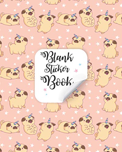 BLANK STICKER BOOK: Blank Sticker Book For Kids - Cute Dog Unicorn Theme Cover - Sticker Organizer Pages… (Perfect Sticker Book) image 2